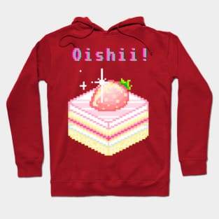 Kawaii Pixel Oishii Dream Dessert ( strawberry Jello sponge Cakee) Hoodie